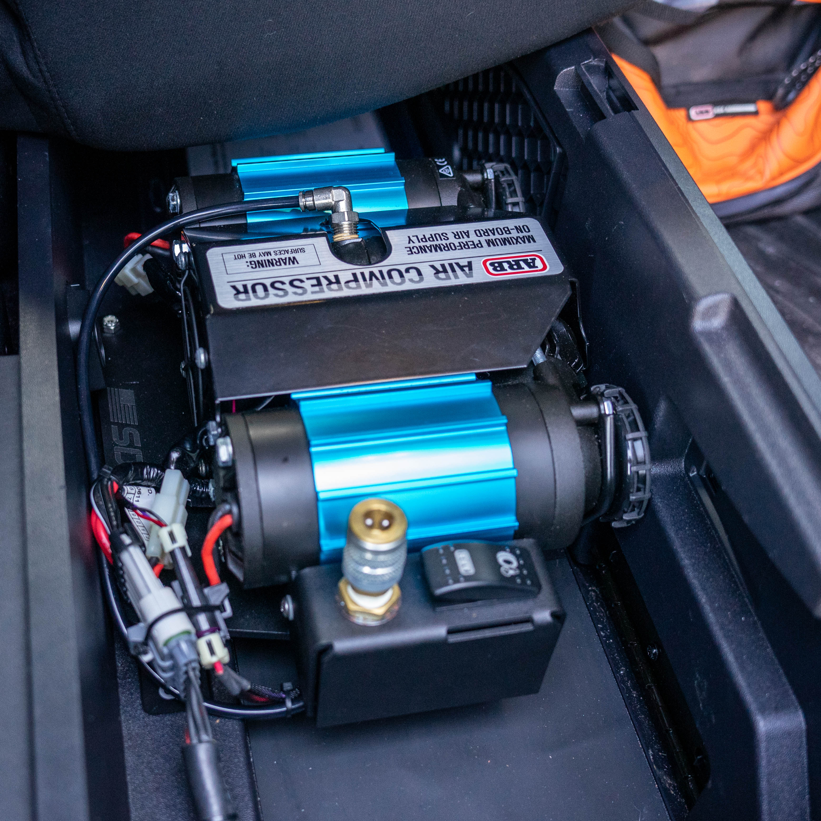 2021-2024 F150 & Raptor ARB Air Compressor Mount Installed display 