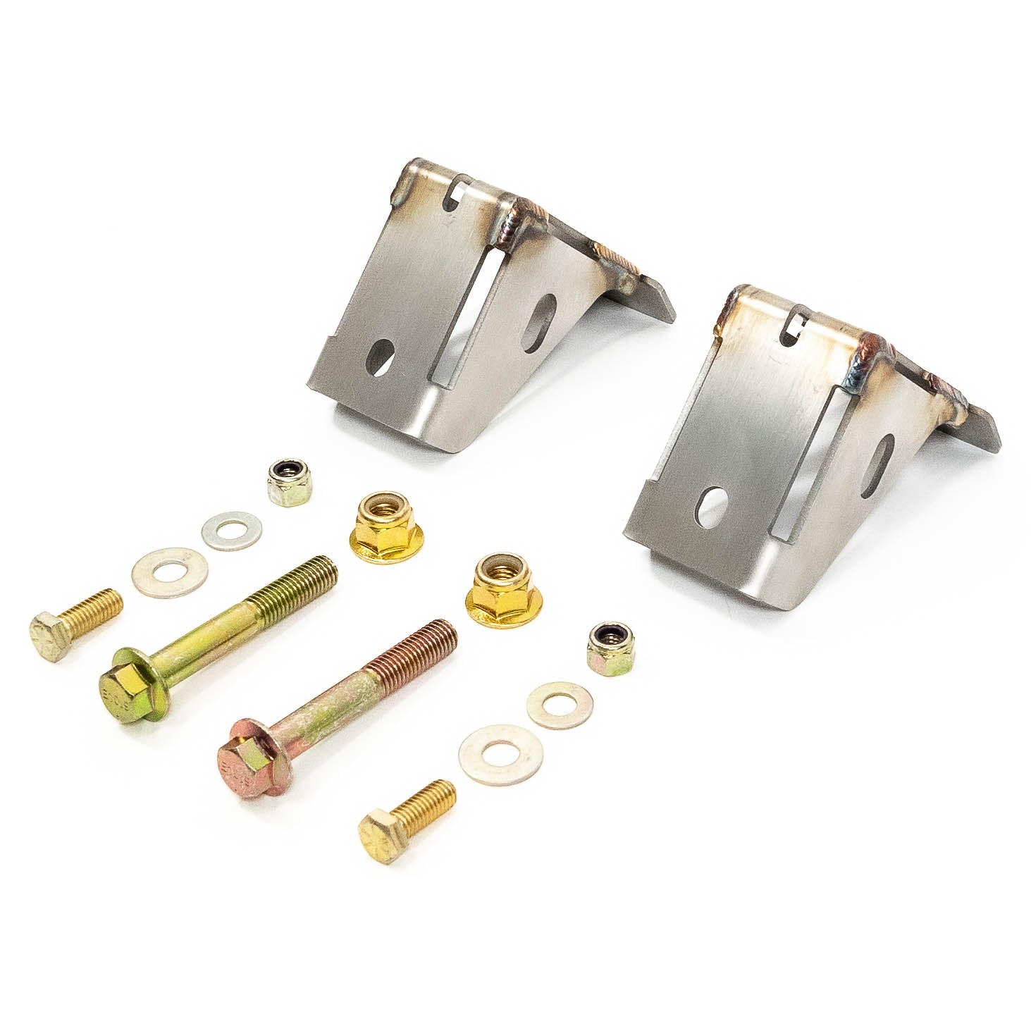 '09-22 Ford F-150 SDHQ Built Rear Shock Guards Display of included parts and Hardware 