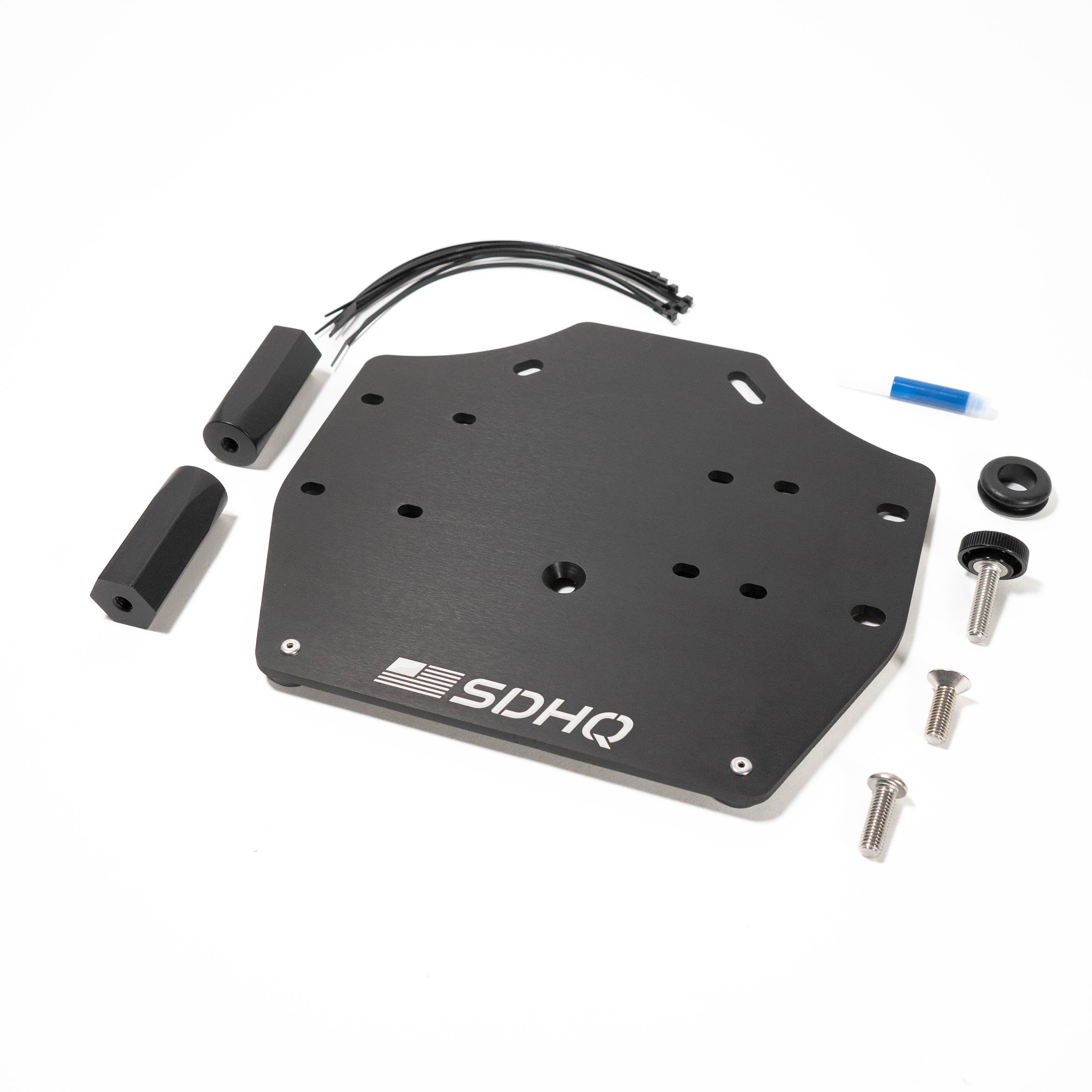 2021-2024 F-150 & F-150 Raptor ARB Air Compressor Mount Display of Included Parts and Hardware 