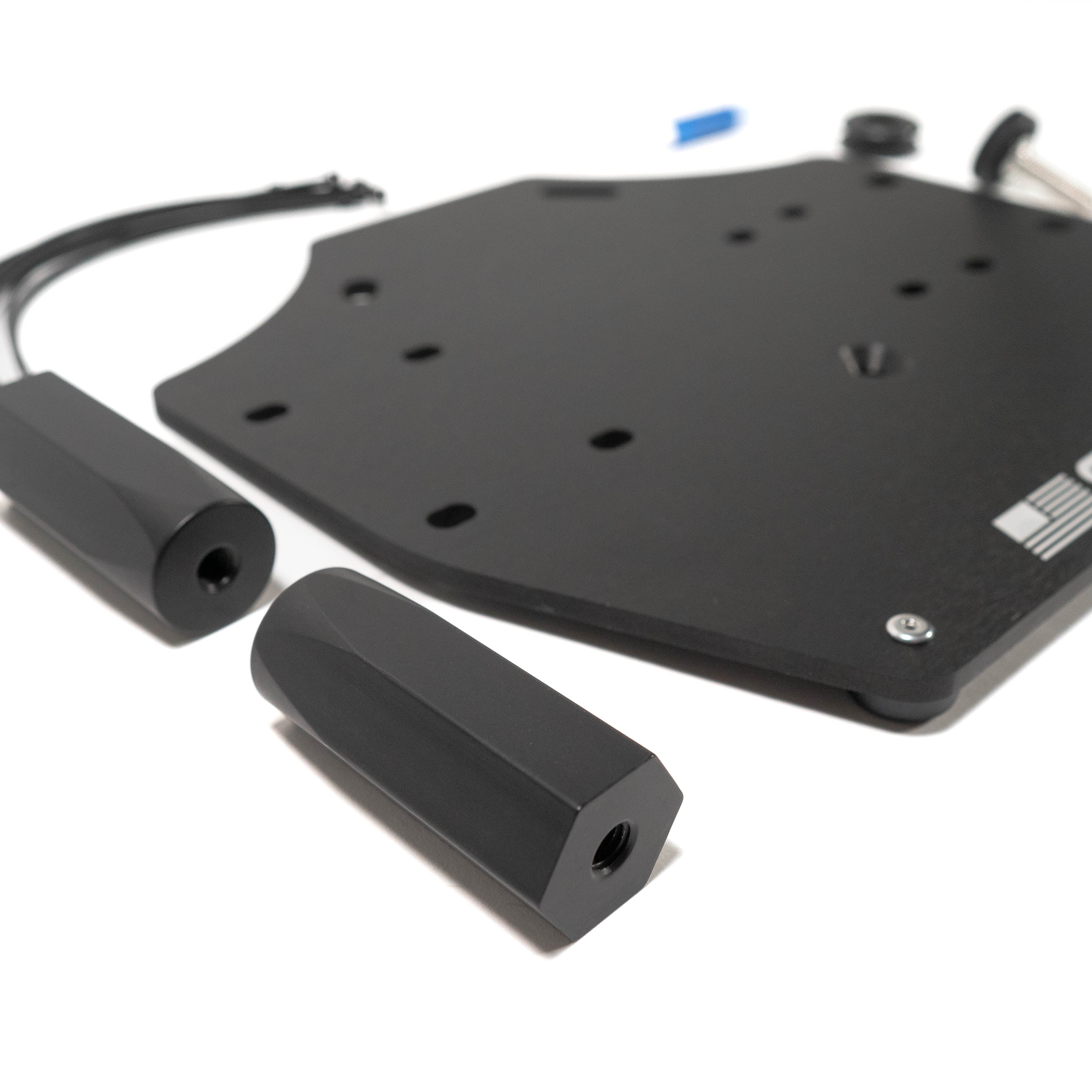 2021-2024 F150 & Raptor ARB Air Compressor Mount Close-up Display of Included Parts and Hardware 