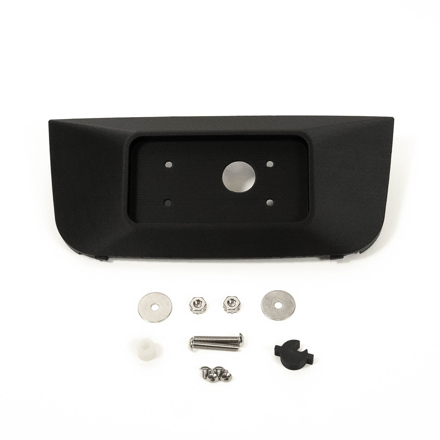 2021-2023 Ford F150/Raptor/Raptor-R SDHQ Built 3D Printed Sunglass Keypad Mount Conversion Display of included parts and hardware 