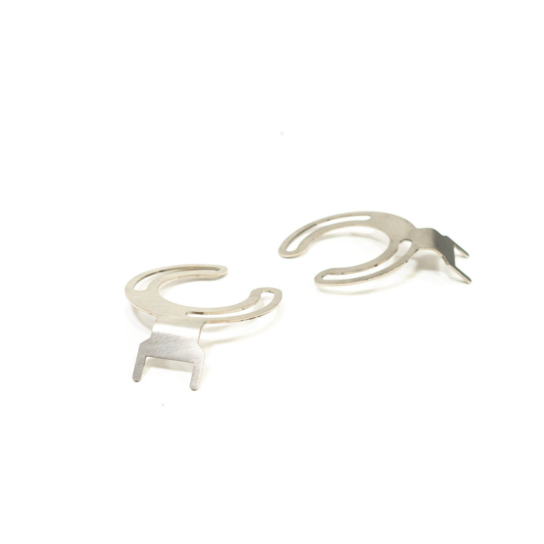 SDHQ Built '23-24 F250/F350 Headlight Level Sensor Brackets display of included parts 