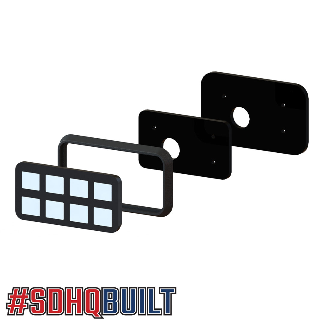 2009-2014 SDHQ Built Ford F150 Switch Pros Keypad 9100 Mount exploded diagram 