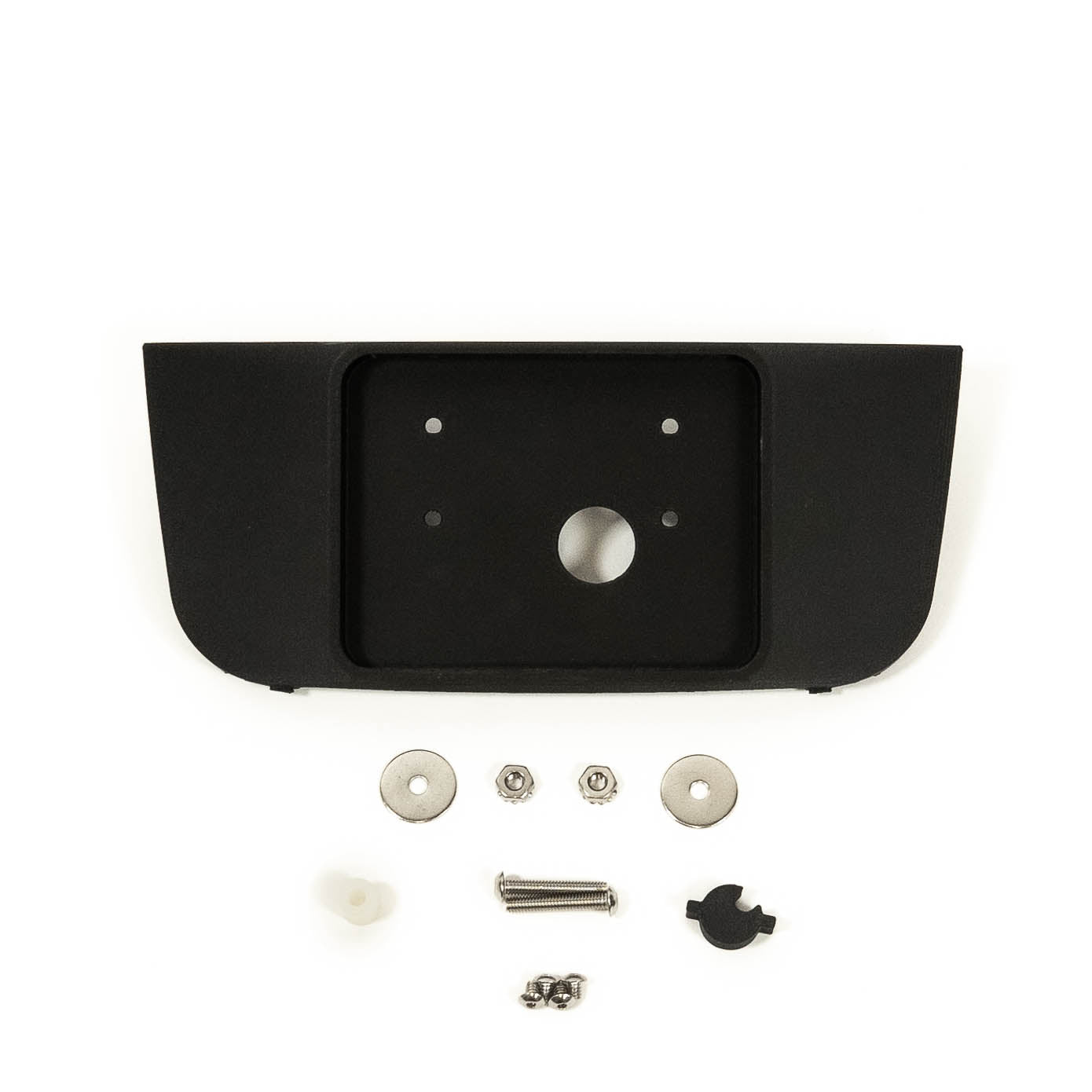 2021-2024 Ford Bronco SDHQ Built Overhead Switch Pros Keypad Mount Display of included parts and Hardware 