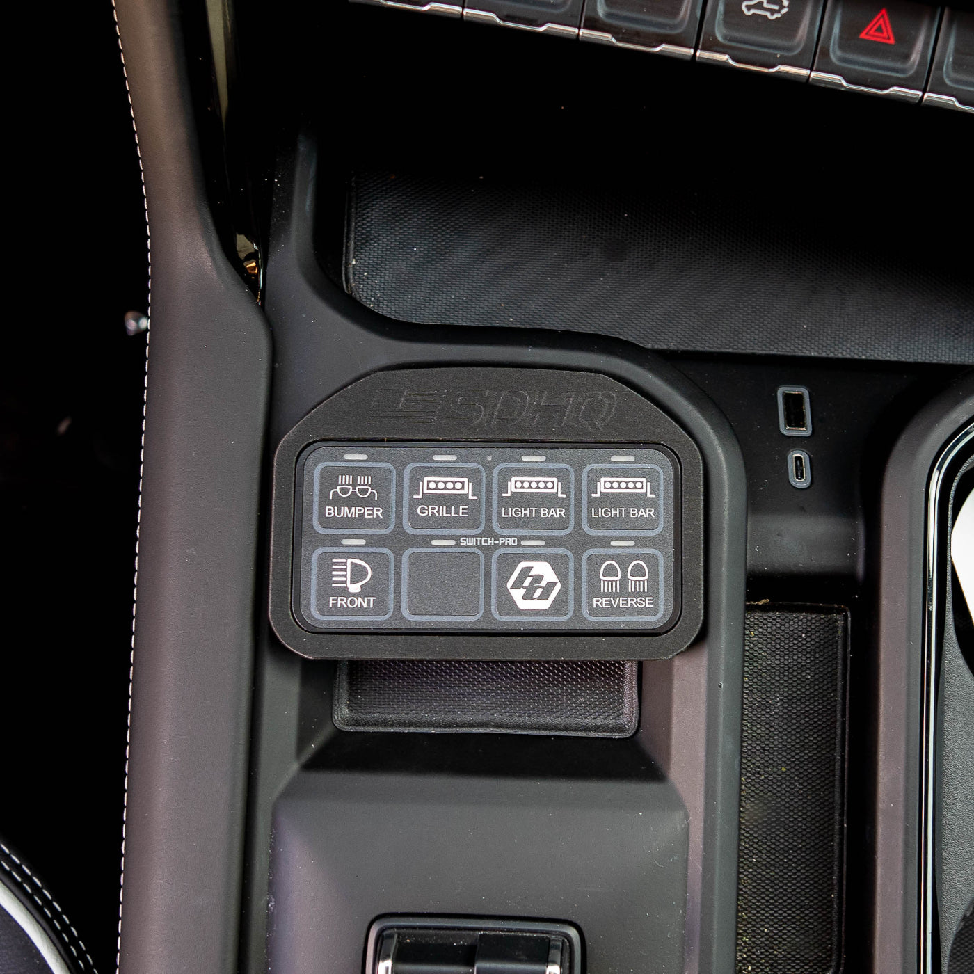 SDHQ Built '24-25 GMC Sierra 2500/3500 Switch Pros Keypad Mount Display in Vehicle