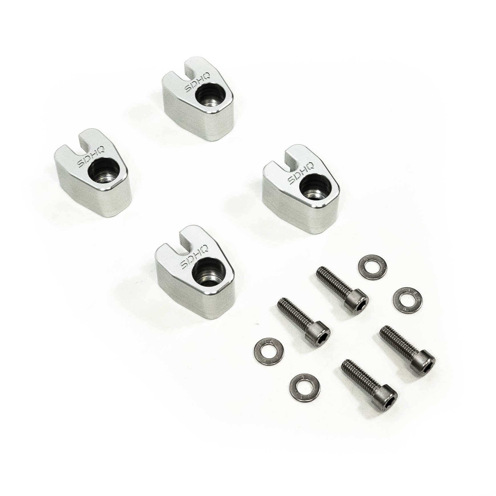 '19-23 GMC 1500 SDHQ Built Billet Front & Rear ABS Guards Display of Included Parts and Hardware 