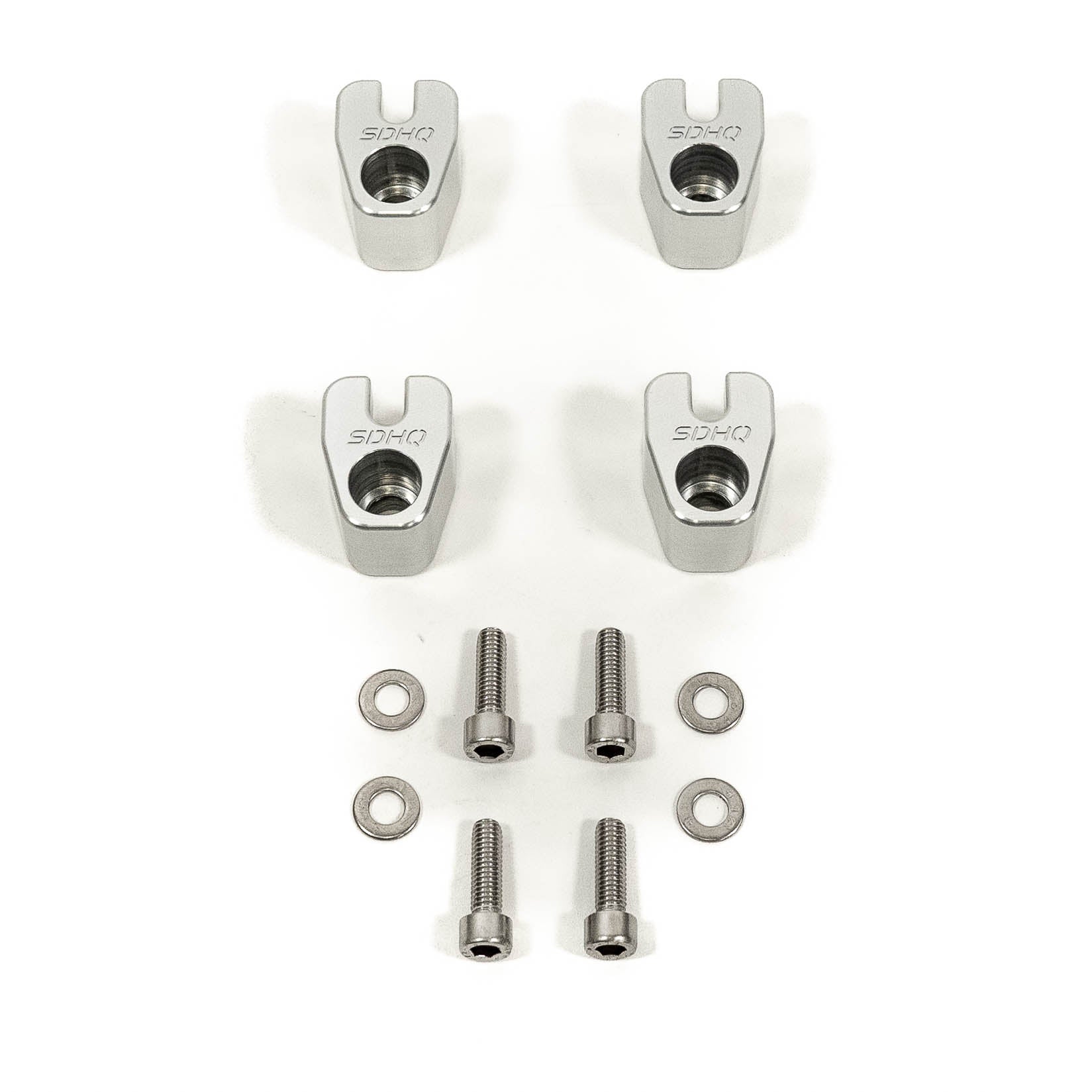 '19-23 GMC 1500 SDHQ Built Billet Front & Rear ABS Guards Display of Included Parts and Hardware 