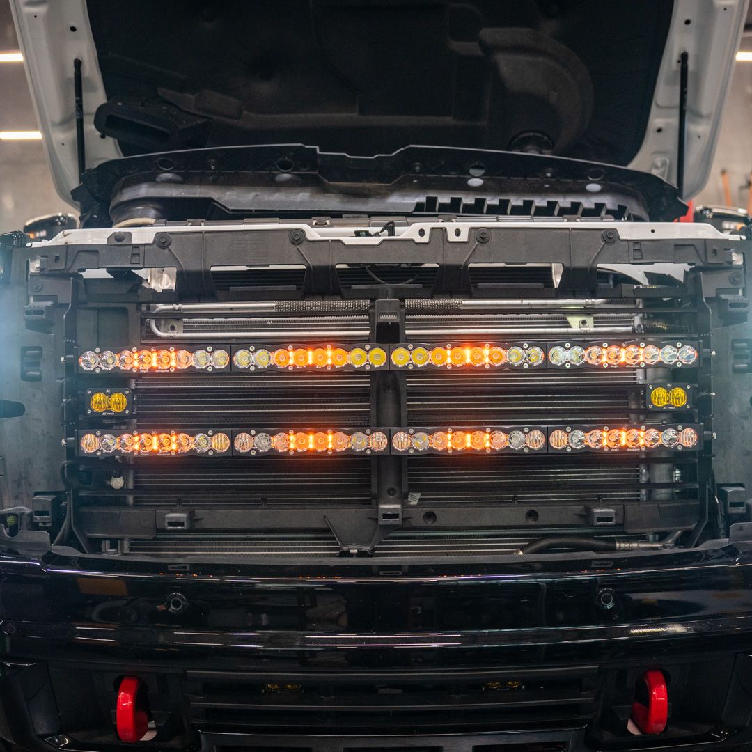 2024 GMC 2500/3500 Behind The Grille 40" Light Bar Mount installed