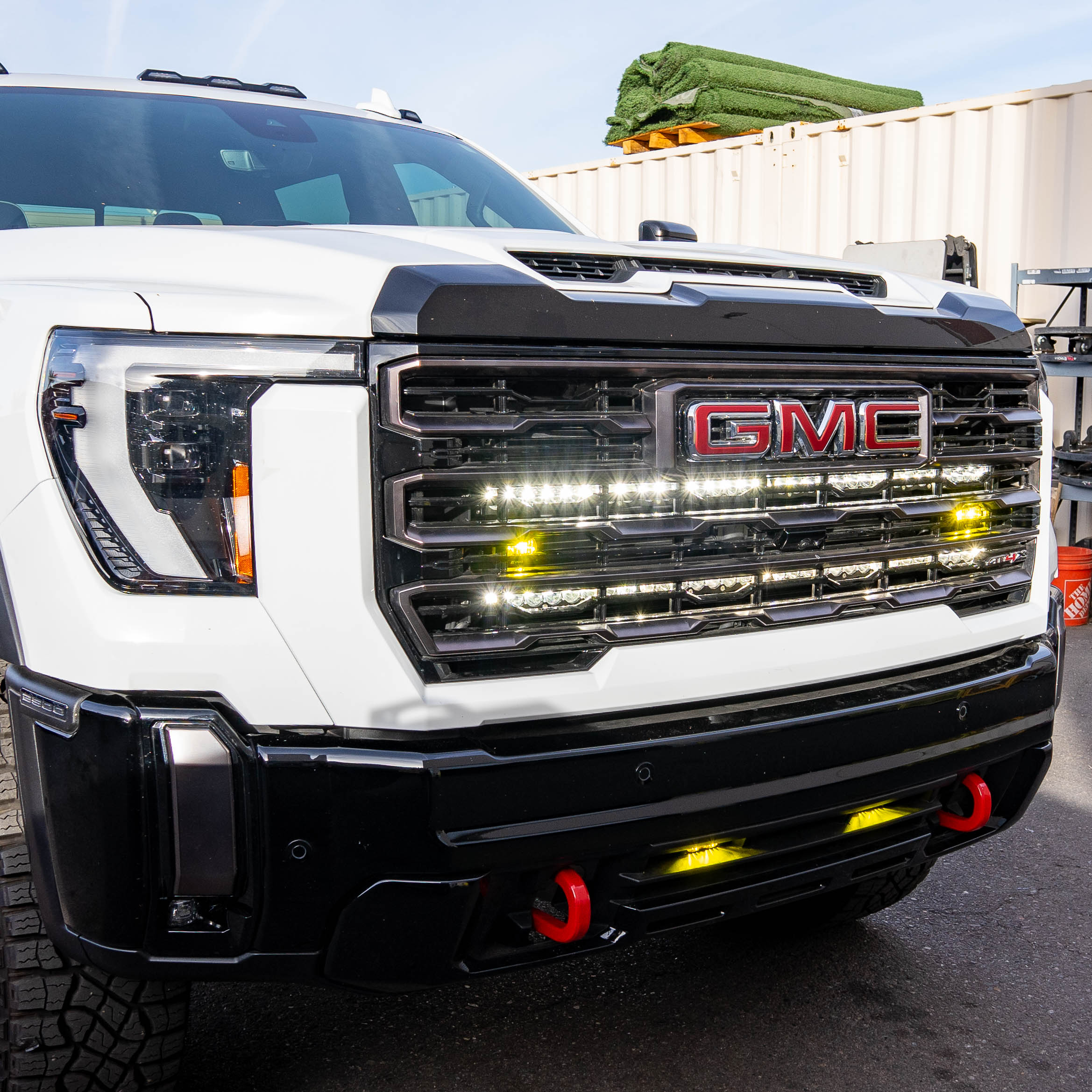 2024 GMC 2500/3500 Behind The Grille 40" Light Bar Mount installed