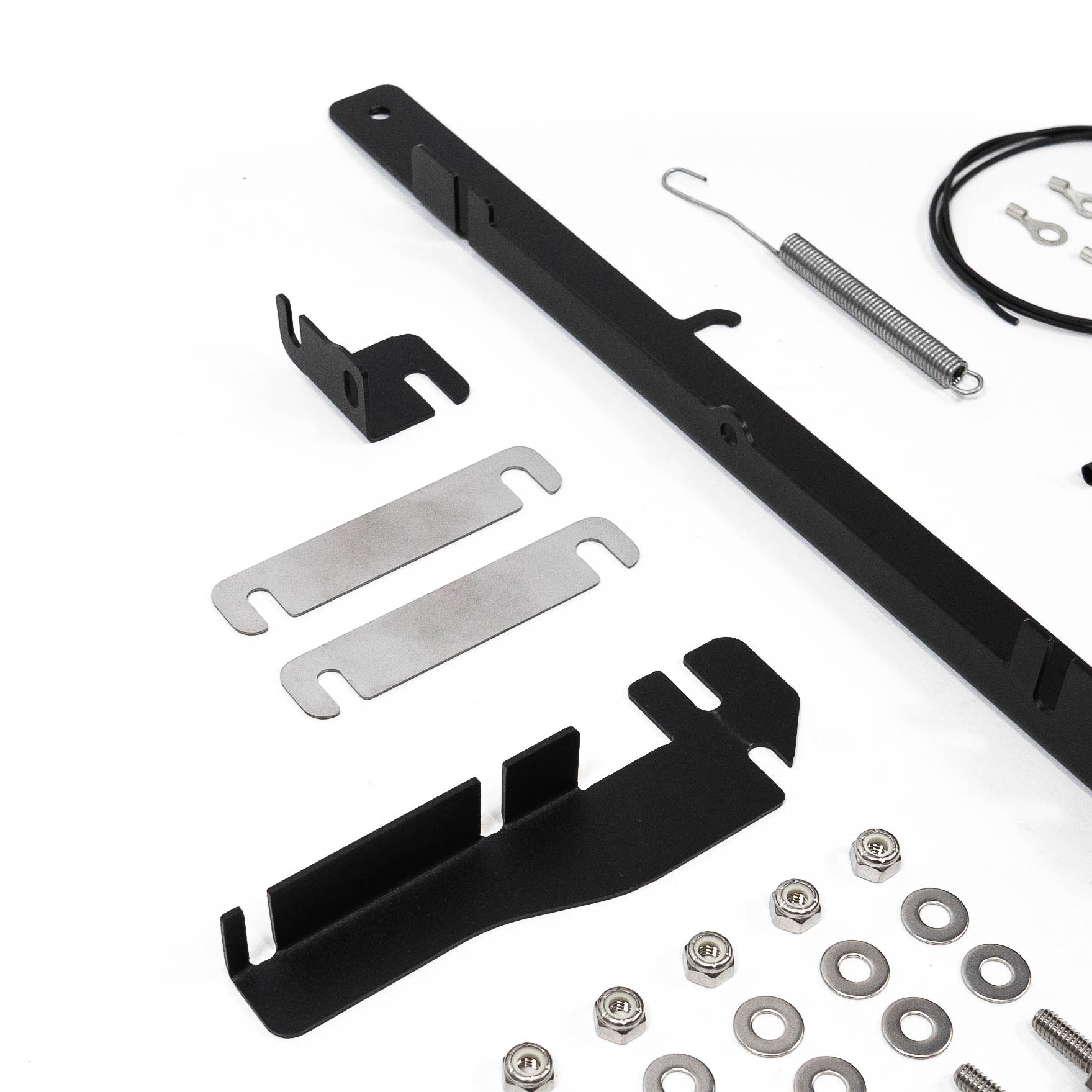 '14-21 Toyota Tundra SDHQ Built Behind the Grille Light Bar Center Support Mount Close-up Display of Included Parts 
