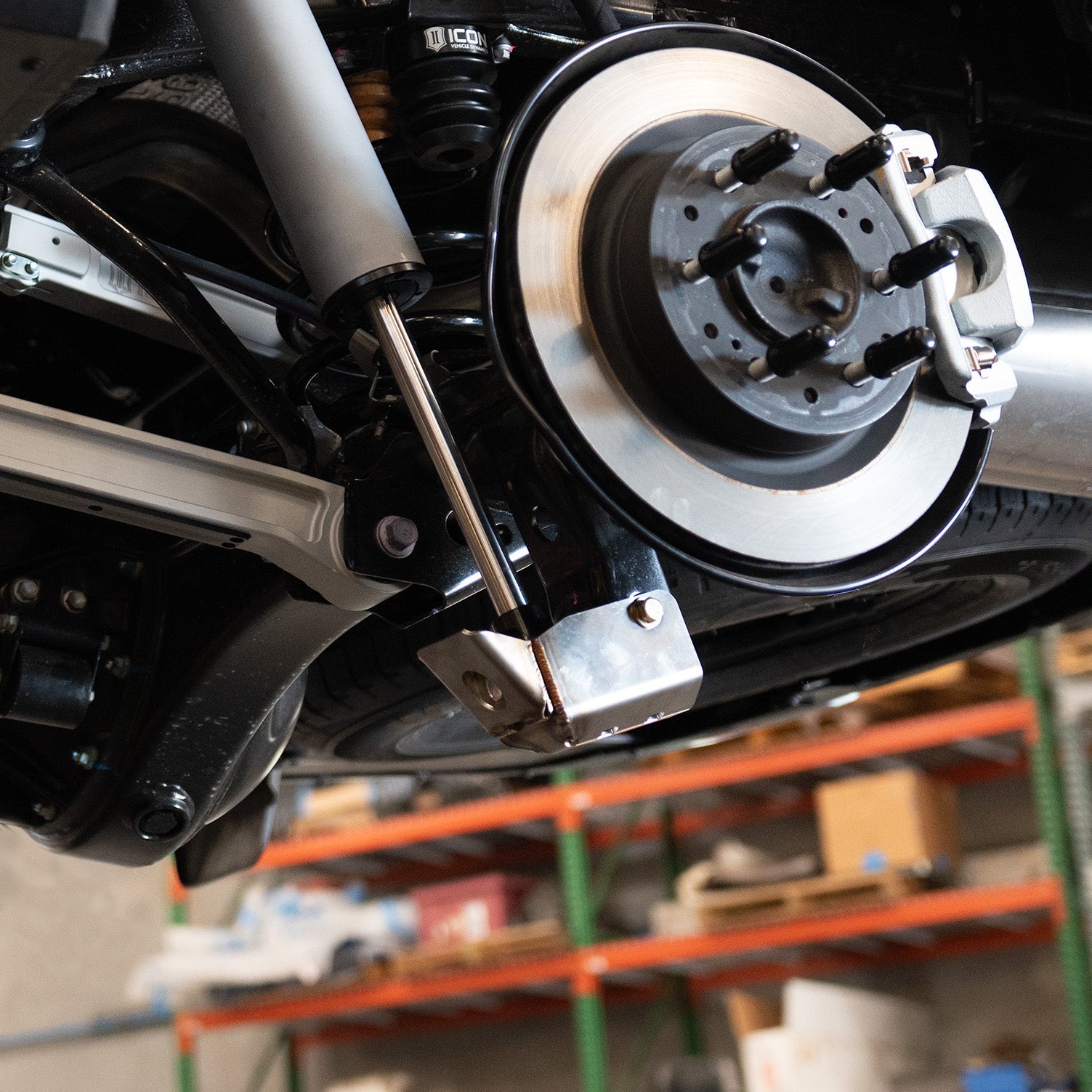 SDHQ Built 2023-2024 Sequoia Rear Shock Guards Display on Vehicle