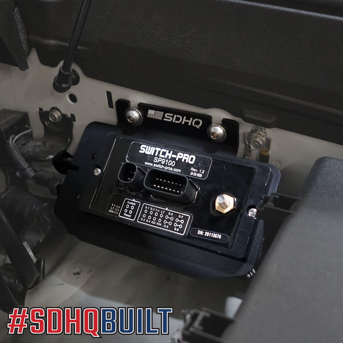 '08-21 Lexus LX570 SDHQ Built Switch Pros Power Module Mount Installed display 