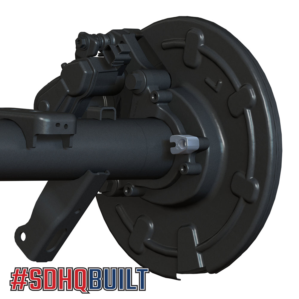 '18-Current Jeep JL (Dana 44 Axle) SDHQ Built Billet Rear ABS Guards Install Design 