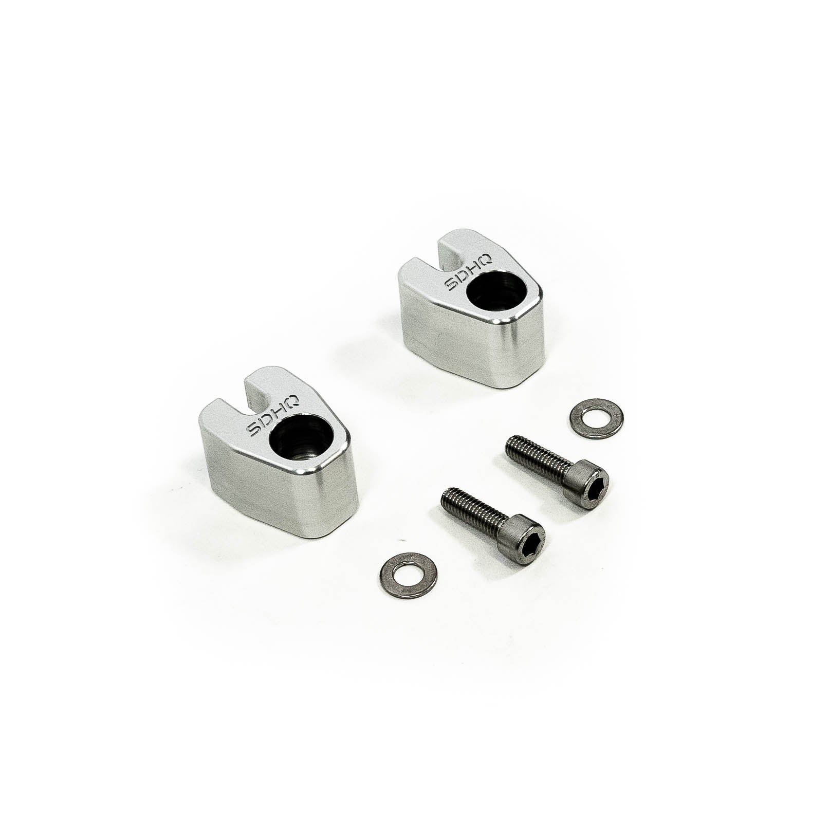 '18-23 Jeep JL (Dana 44 Axle) SDHQ Built Billet Rear ABS Guards Display of Included Parts and Hardware 