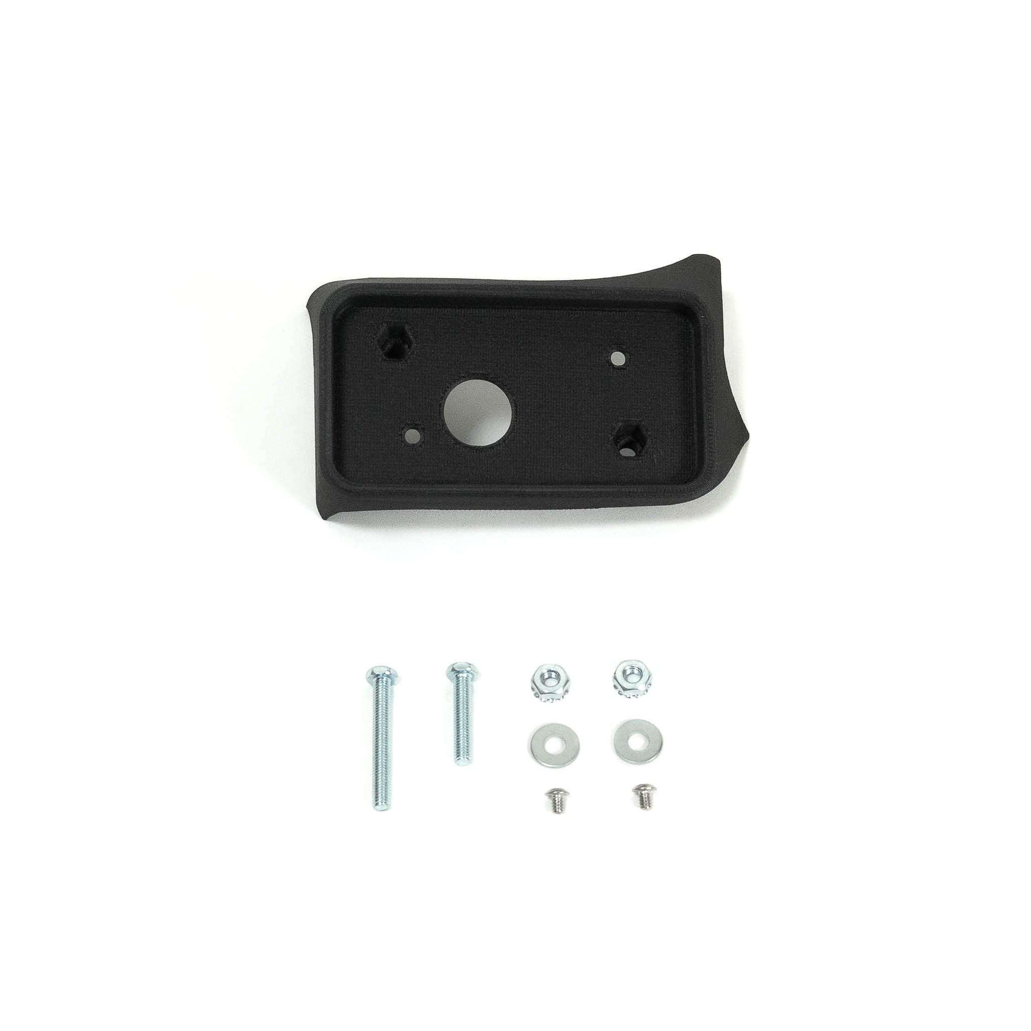 SDHQ Built '24 LC250 Switch-Pros SP9100 Keypad Mount Display of included parts and hardware