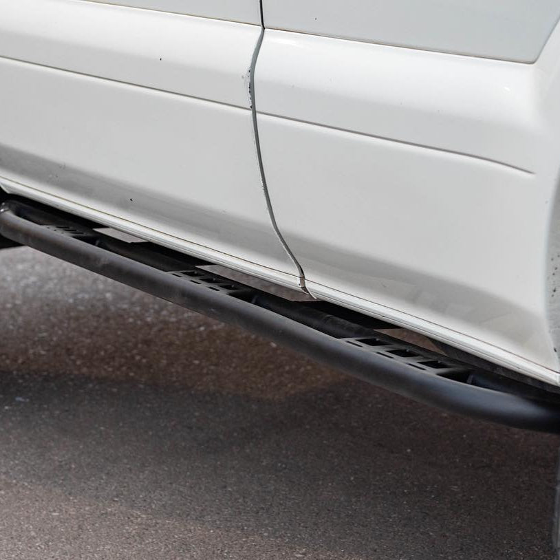 '03-09 Lexus GX470 SDHQ Built Rock Sliders display Close-up Installed 