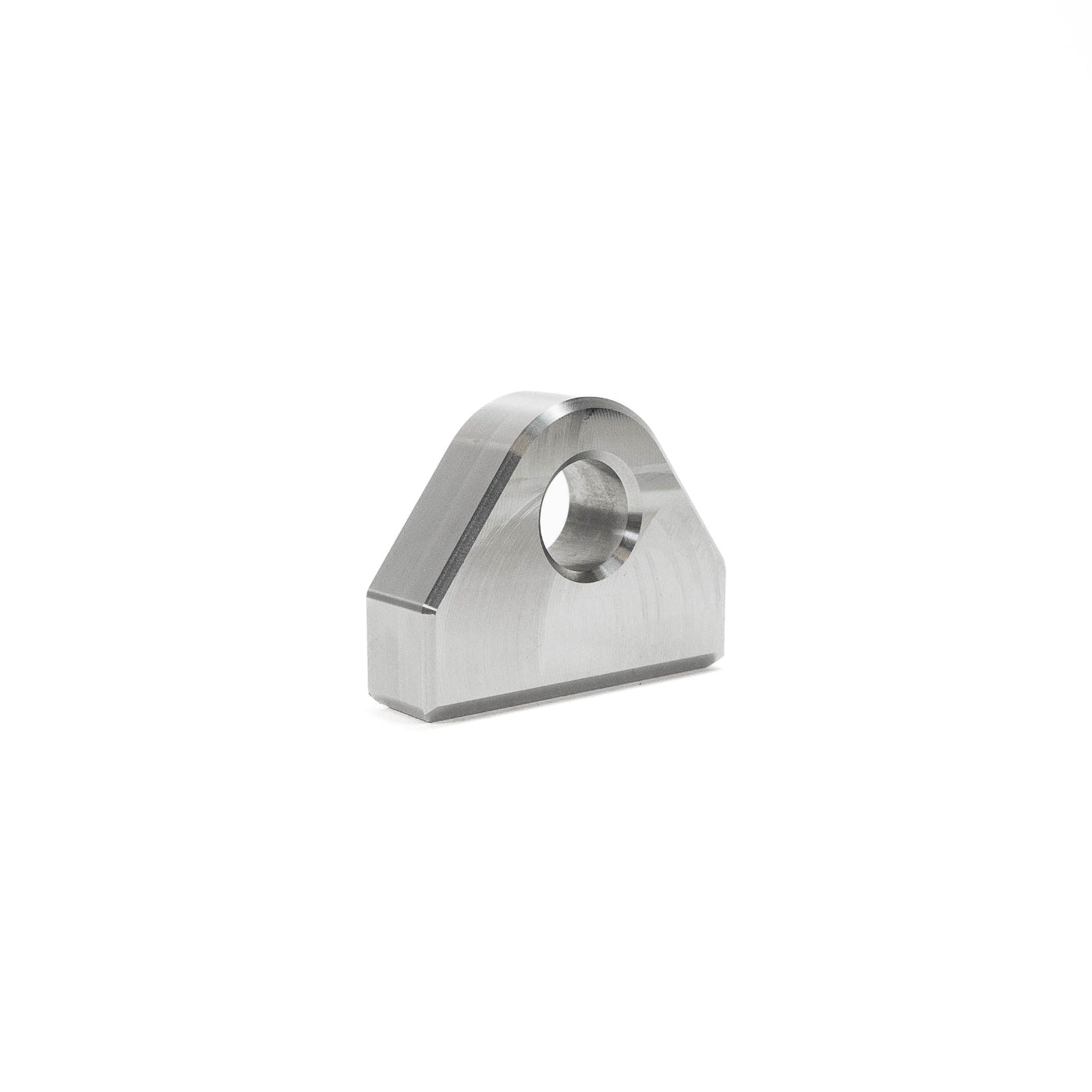 SDHQ Built Machined 1/2" Clevis D-Ring Tab display from back side diagonal anlge to show edges and shape