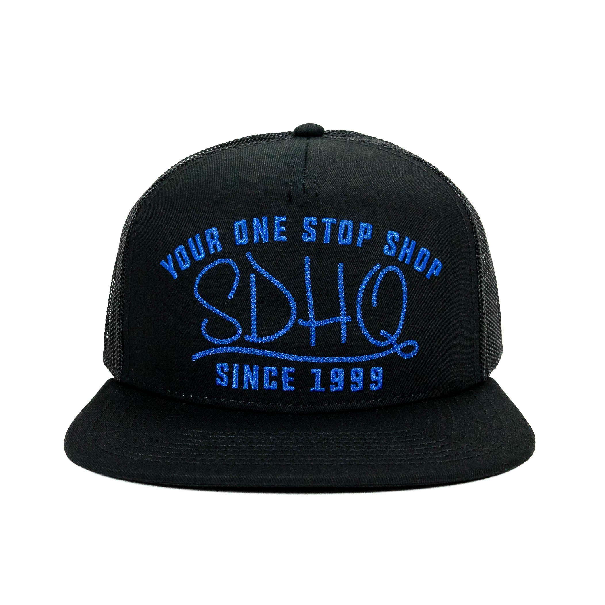 SDHQ One Stop Shop Trucker Hat | Blue Embroidery