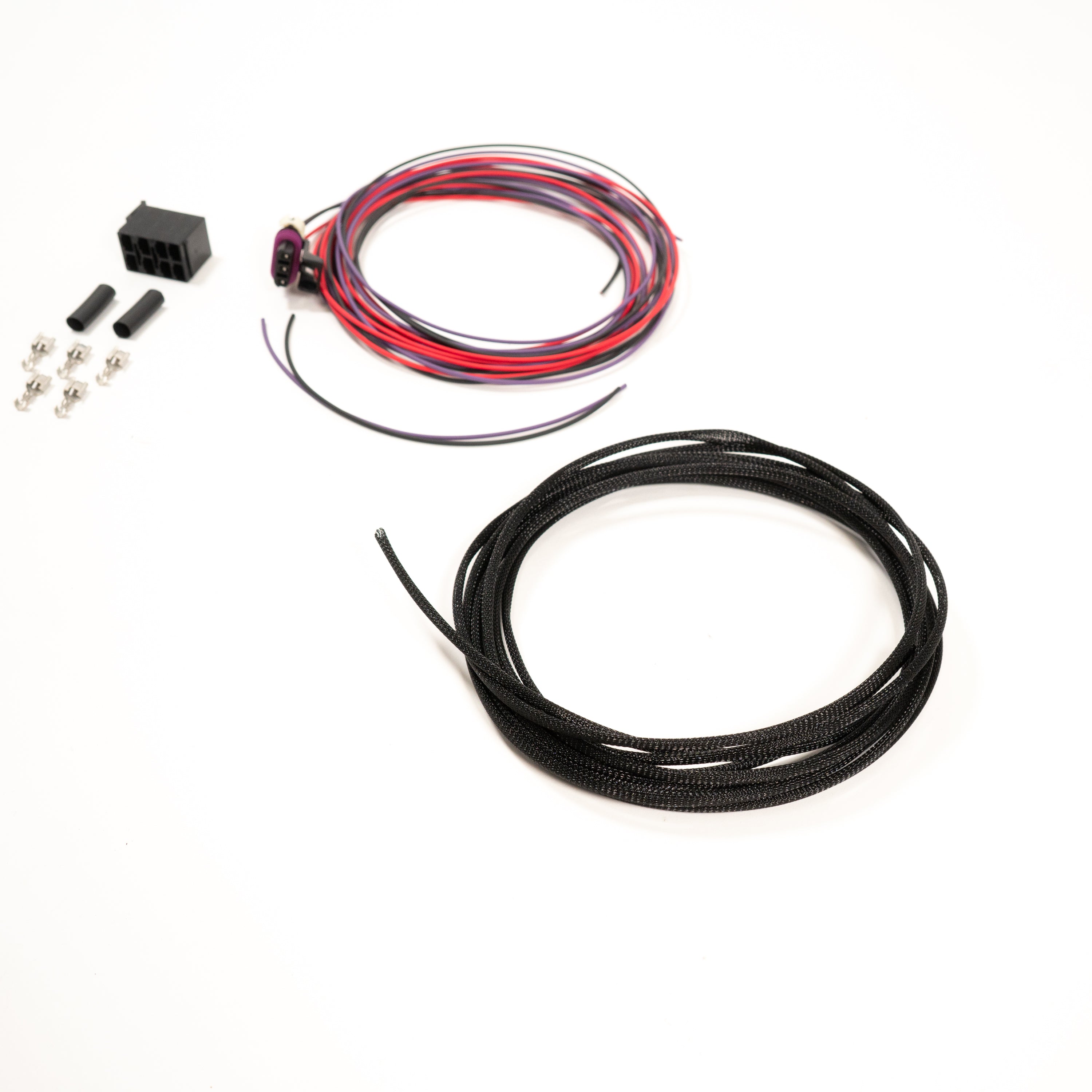 SDHQ Built ARB Twin 10ft Remote Switch Harness Kit Display of included parts 