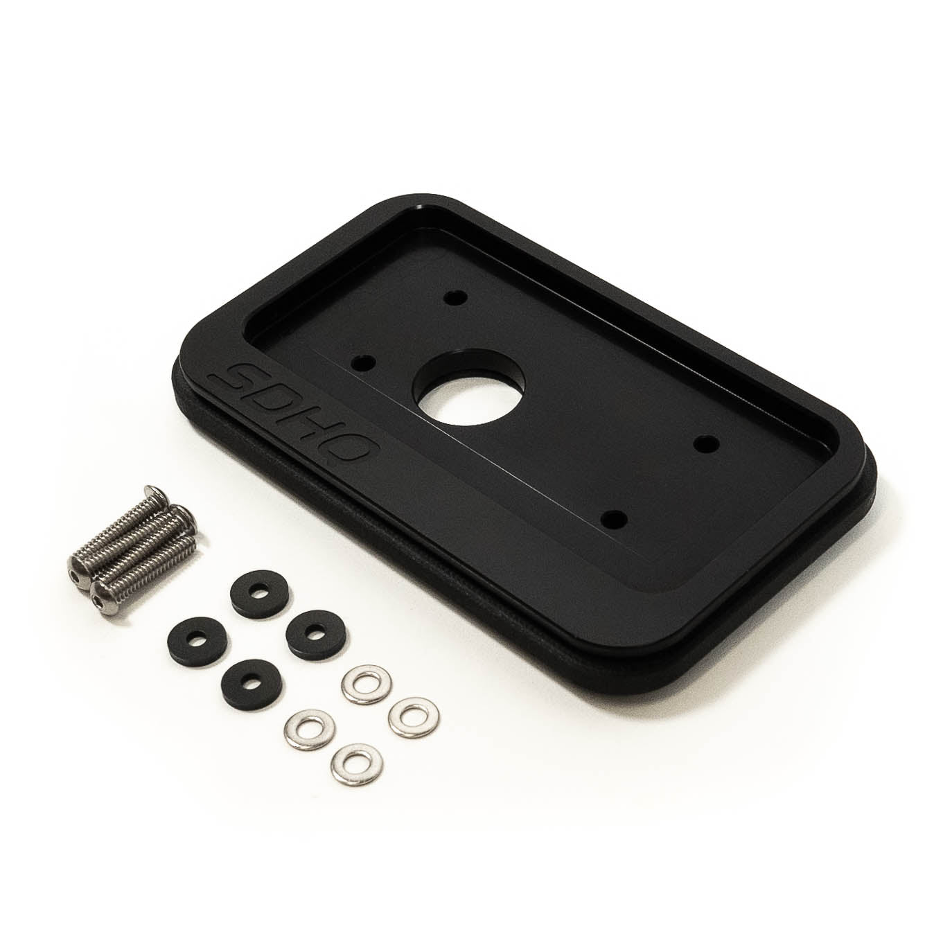 SDHQ Built Universal Billet Switch Pros SP-9100 Keypad Flush Mount Display of Included Parts and hardware 