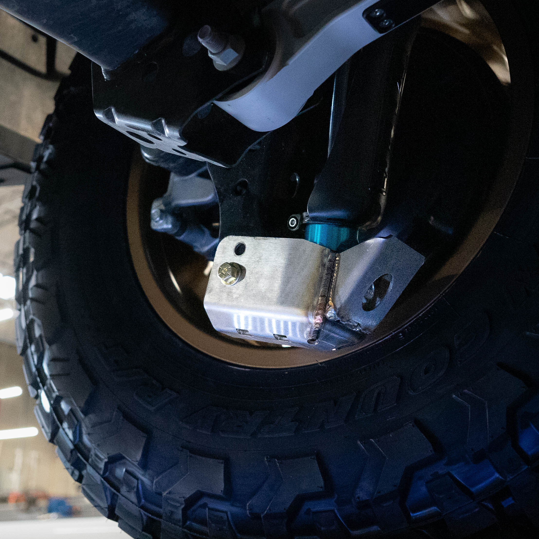 DISPLAY OF SDHQ BUILT LEXUS GX550 REAR SHOCK GUARD INSTALLED
