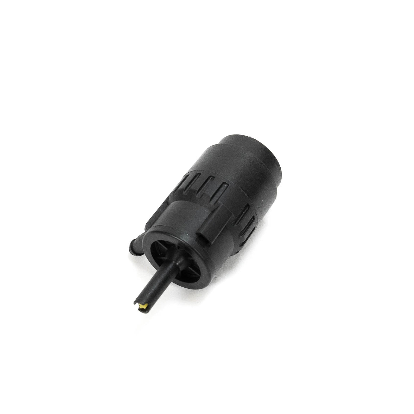 SDHQ Built Windshield Wiper Bottle Relocation Kit - Replacement Parts PUMP FROM BACK ANGLE