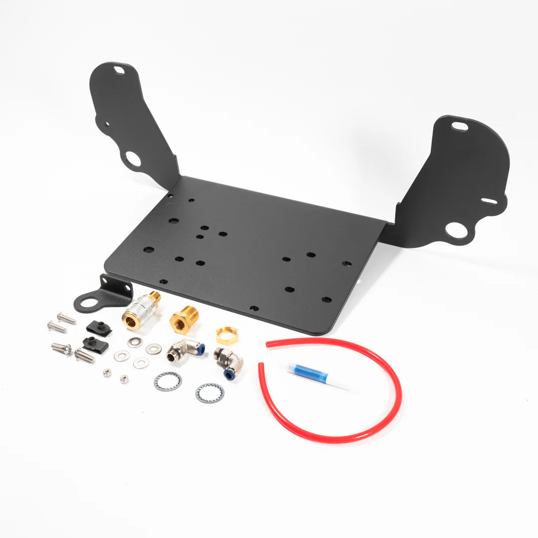 2025 Ram RHO SDHQ Built Air Compressor Mount Display of included parts and Hardware 