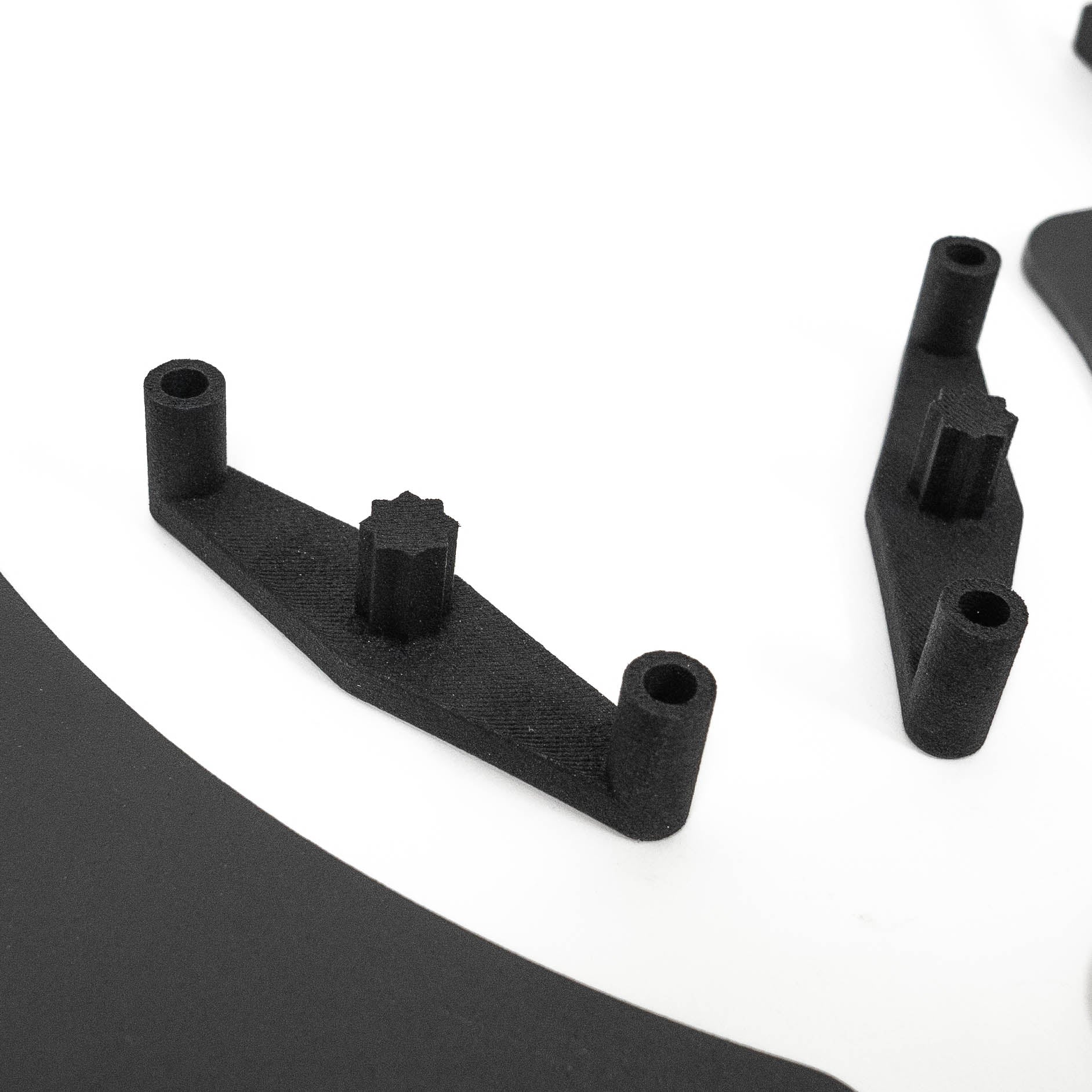 '19-23 Ram 1500 SDHQ Built "Build your Own" Behind the Grille LED Light Bar Mount Close-up display of included parts