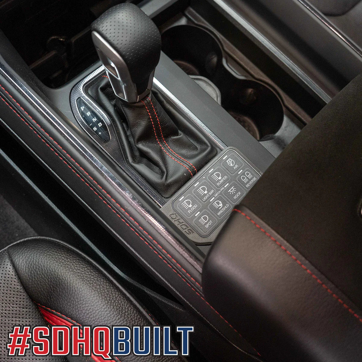 2025 Ram 1500 RHO SDHQ Built Billet Switch-Pros SP-9100 Keypad Mount display installed in RHO