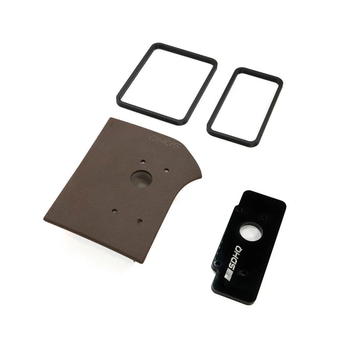 '19-23 Ram 2500/3500 SDHQ Built Switch-Pros Keypad Mount Display of Included Parts - Brown 
