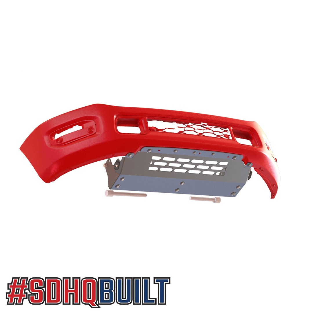 '19-24 Ram 2500/3500 Powerwagon Skid Plate System Display of designed install location 