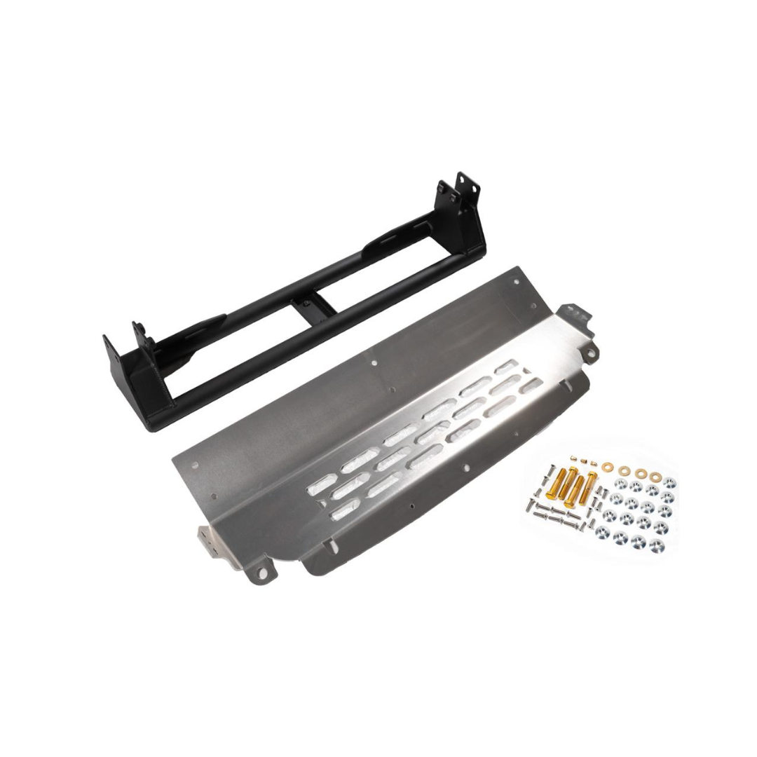 '19-24 Ram 2500/3500 Powerwagon Skid Plate System Display of included parts and hardware 