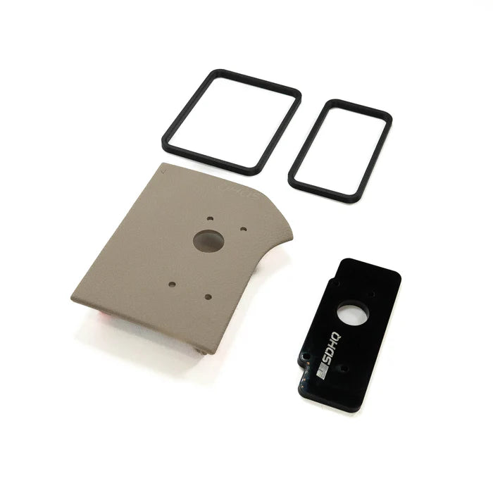 '19-25 Ram 2500/3500 SDHQ Built Complete Switch-Pros RCR-FORCE-12 Kit Display of Beige Keypad Mount - Included Parts 