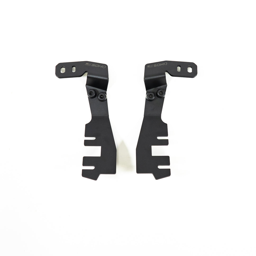 '24+ Ford Ranger/Ranger Raptor A-Pillar Light Mounts Display of included parts