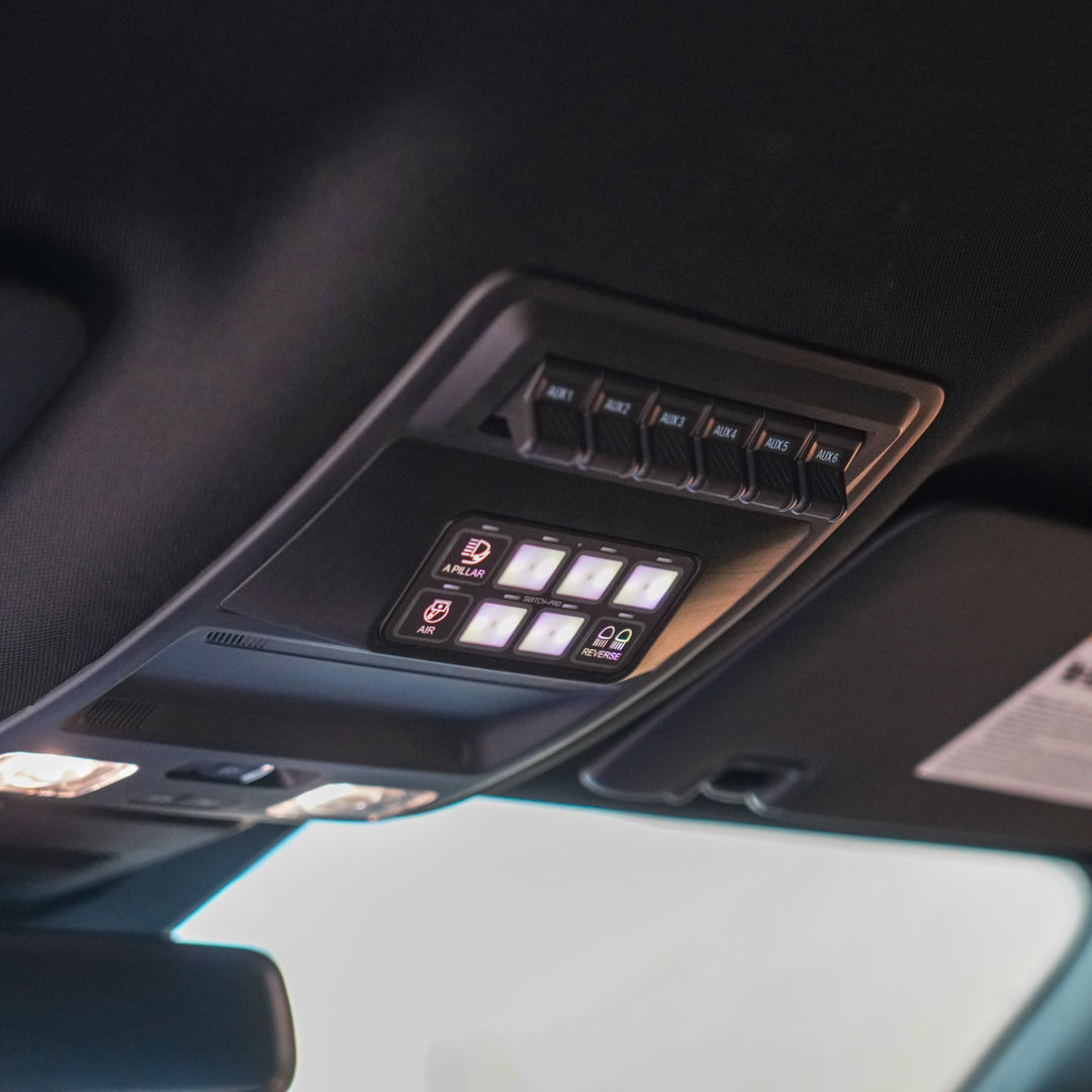 '24 Ford Ranger/Ranger Raptor Overhead Switch Pros Keypad Mount Installed Display 