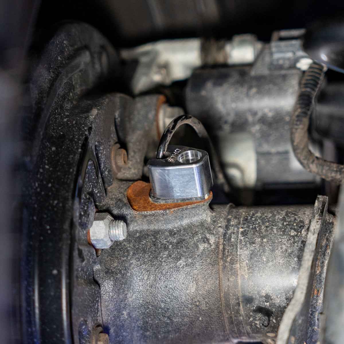 '17-20 Ford Raptor SDHQ Built Billet Rear ABS Guards Installed closeup display 