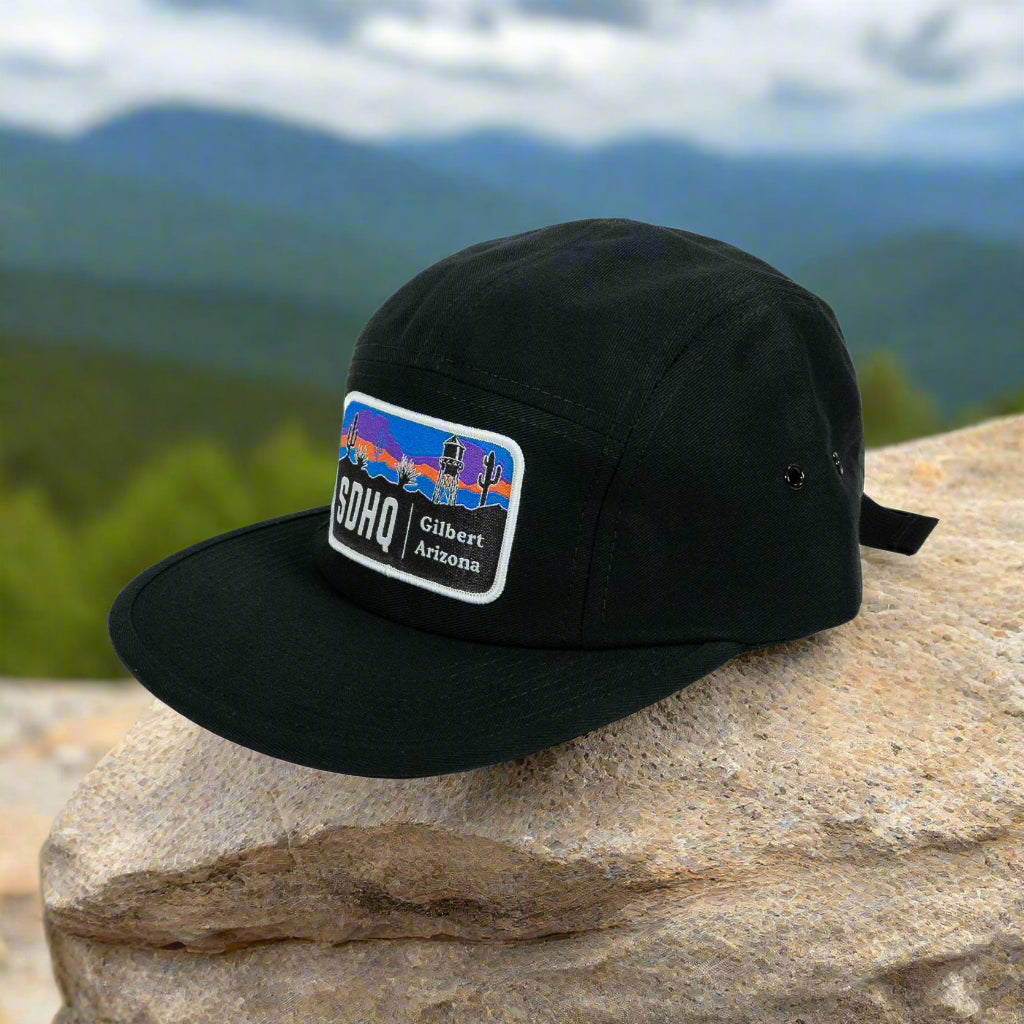 sdhq gilbert water tower hat from side angle to show profile
