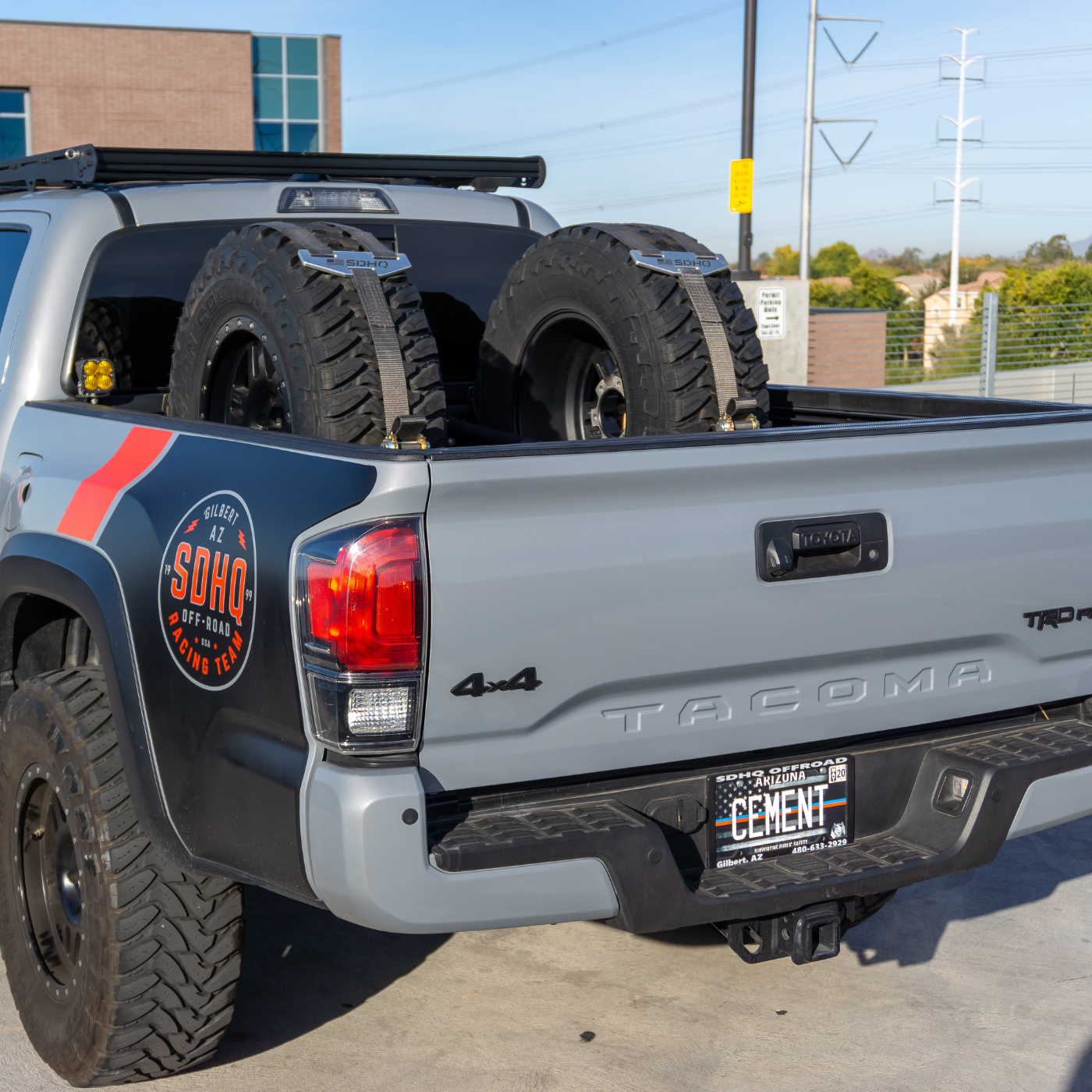 '05-23 Toyota Tacoma SDHQ Built In Bed Chase Rack DISPLAY OF CHASE RACK INSTALLED IN SDHQ SHOP TRD PRO TACOMA WITH TWO SPARES