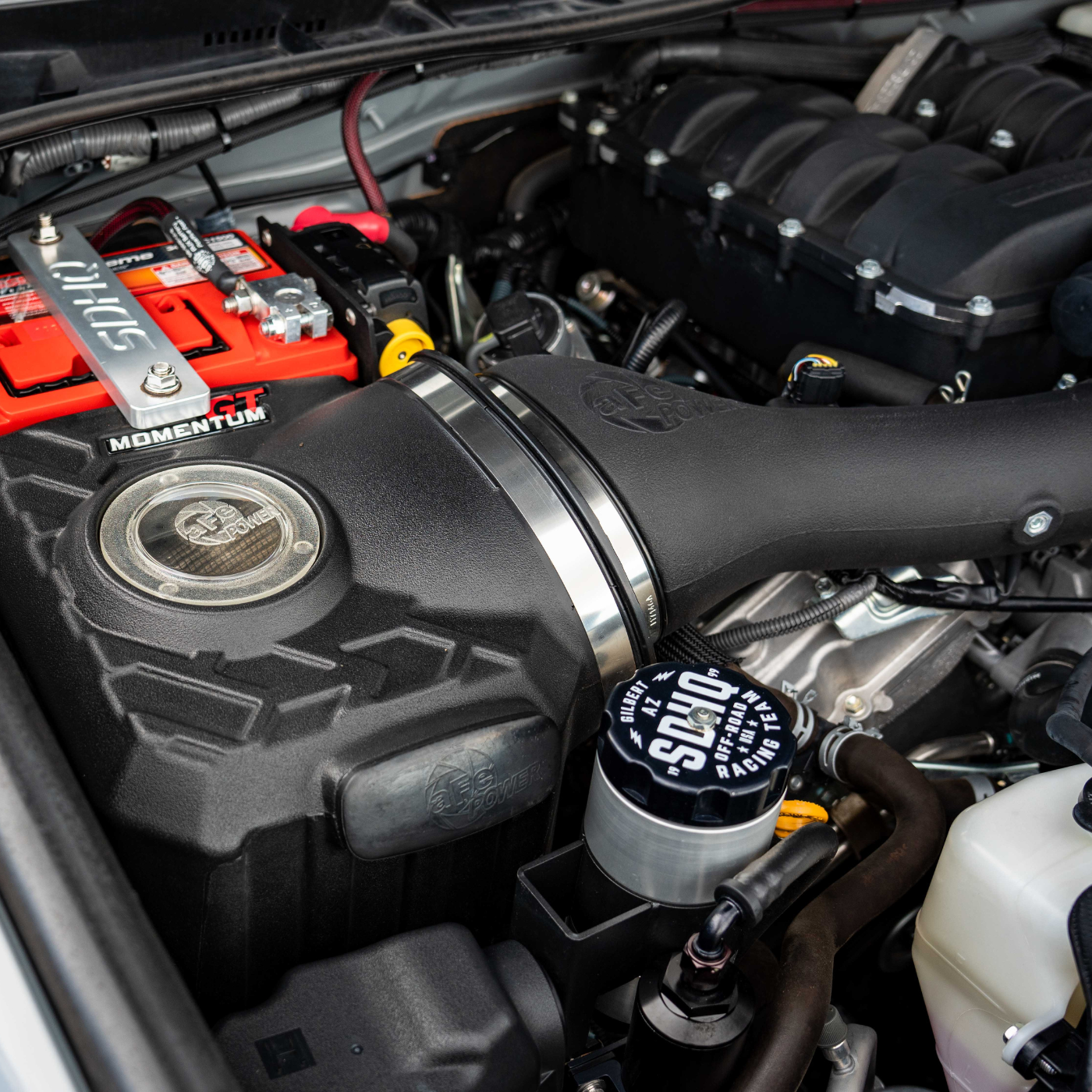 '10-23 Toyota 4Runner SDHQ Built Power Steering Reservoir Kit DISPLAY INSTALLED IN ENGINE BAY OF SDHQ TRD PRO 4RUNNER