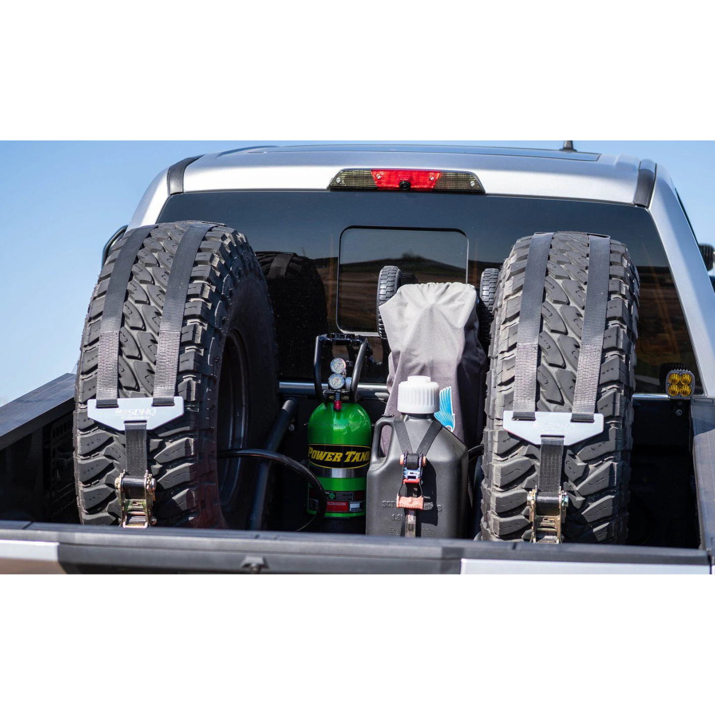 '17-24 Ford F250/350 SDHQ Built In Bed Chase Rack DISPLAY INSTALLED IN BED WITH ALL GEAR LOADED AND READY TO USE