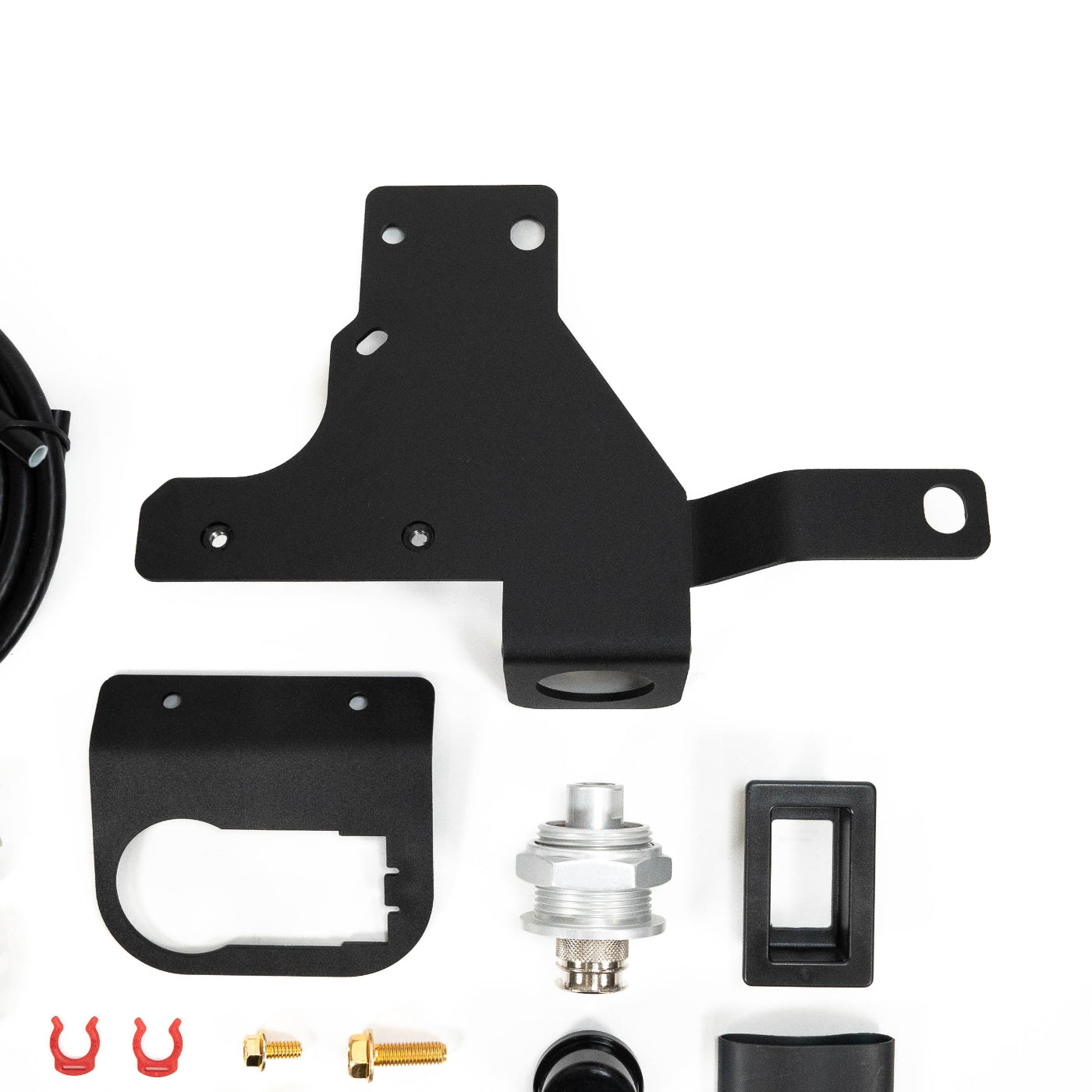SDHQ Built 2024 LC250 Air Chuck and Switch Mount DISPLAY BIRDS EYE VIEW OF MAIN BRACKET TO SHOW SHAPE AND FOOTPRINT