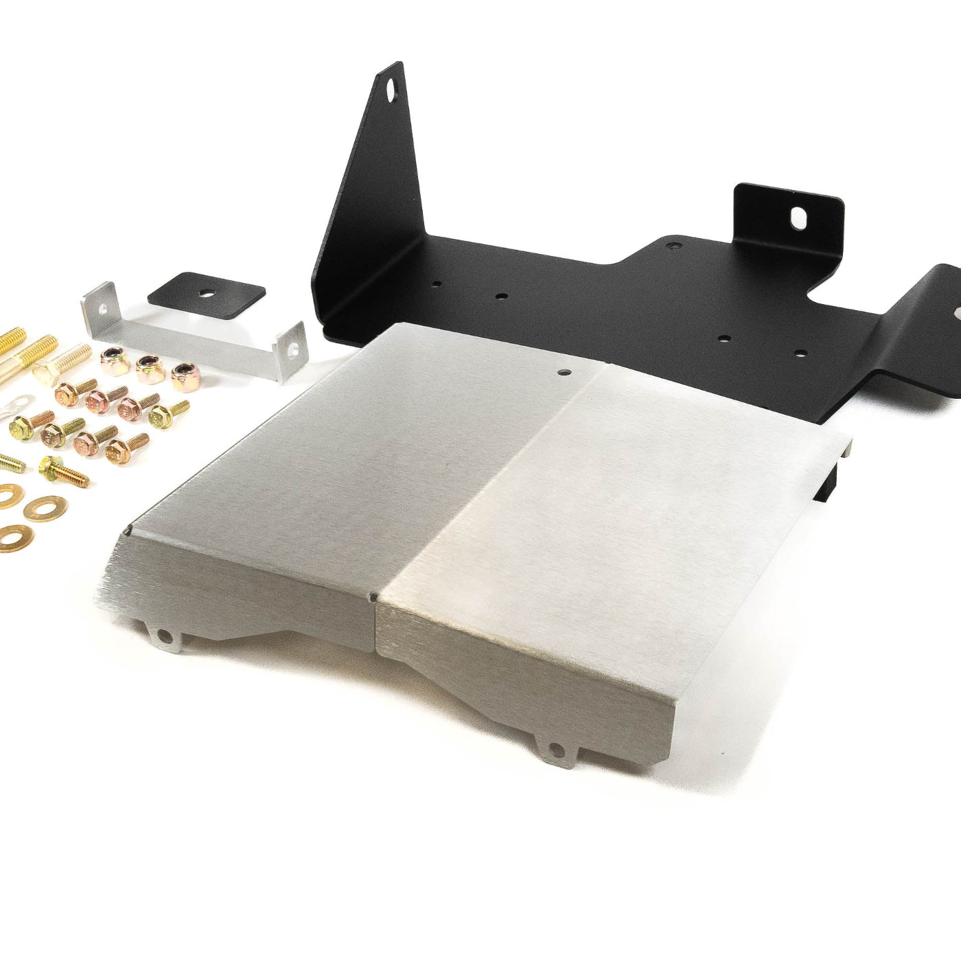 SDHQ Built 2024 LC250 ARB Twin Air Compressor Mount DISPLAY OF HEAT SHIELD COMPONENT TO THE KIT