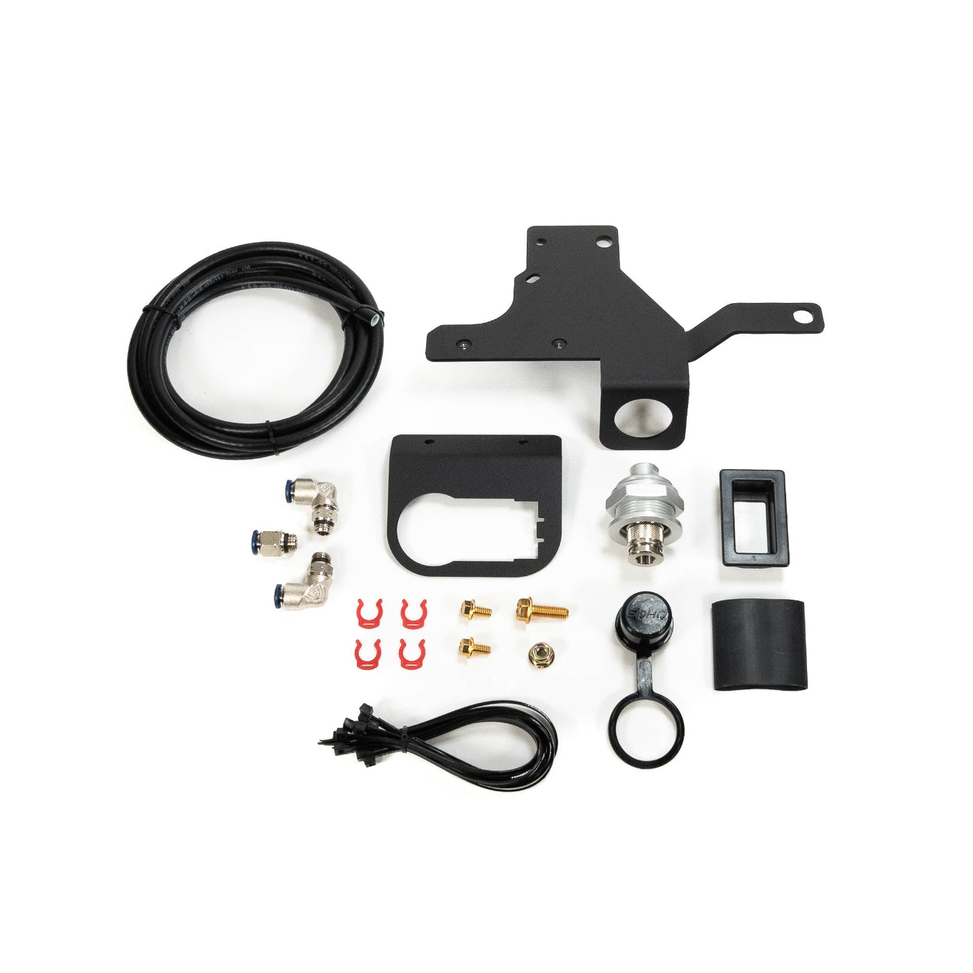 SDHQ Built 2024 LC250 Air Chuck and Switch Mount DISPLAY OF ALL INCLUDED COMPONENTS