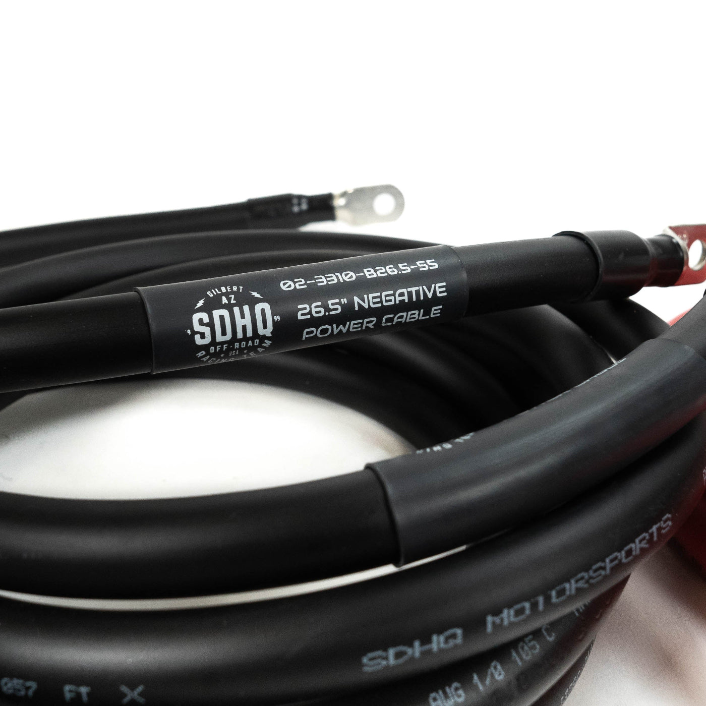 SDHQ Built 2022+ Tundra Hybrid 1/0 Cable Kit for Power Solution Kit DISPLAY OF NEGATIVE CABLE