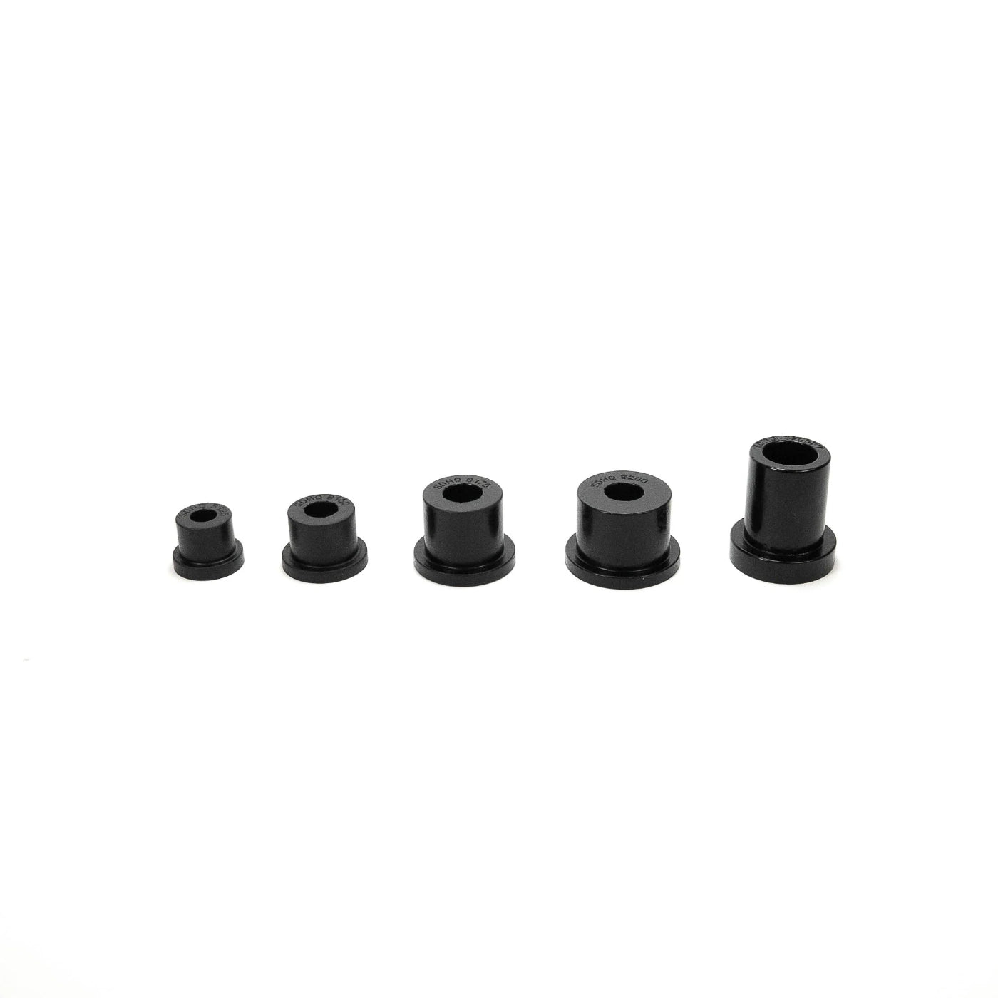 SDHQ Universal Polyurethane Bushings display of all sizes