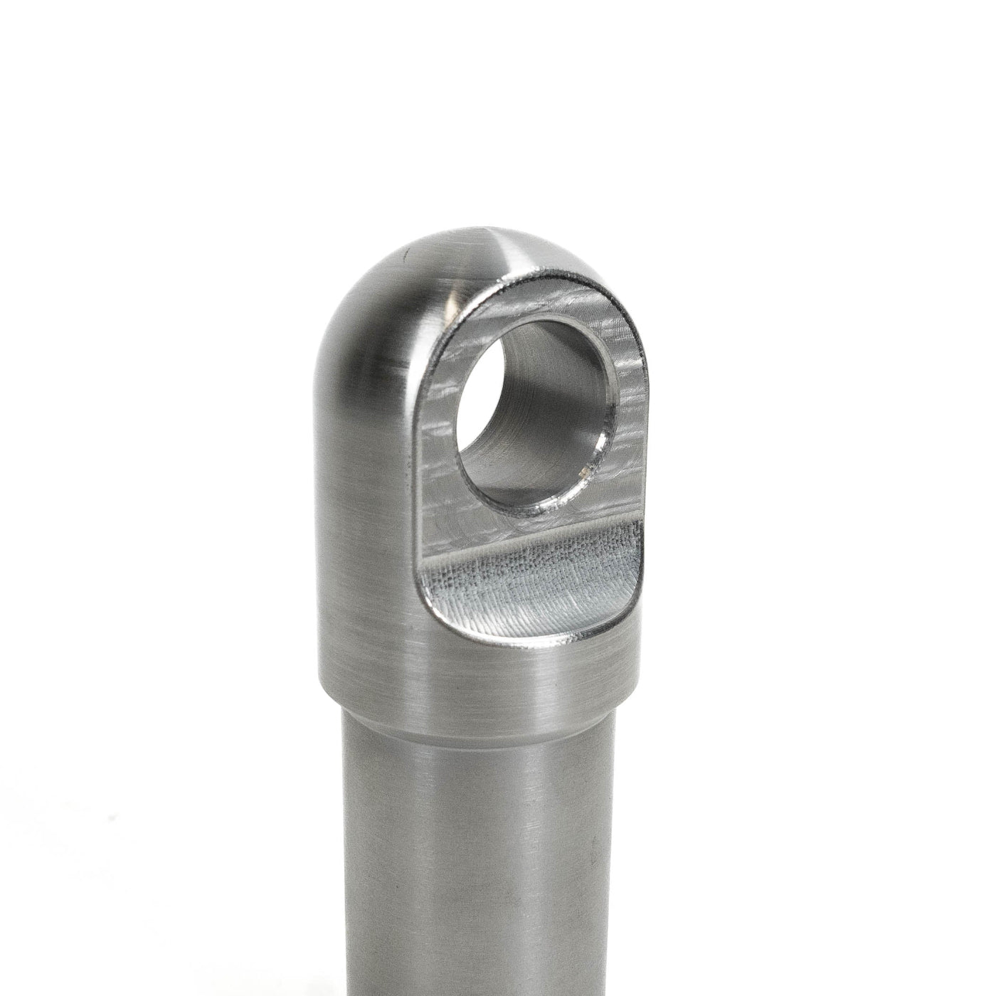 SDHQ Built Machined Clevis End up close view to show tool path machine marks