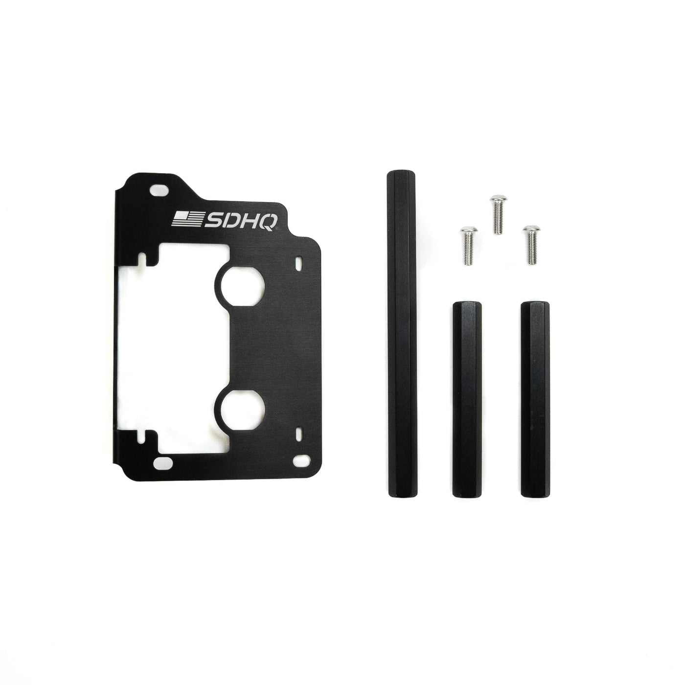 SDHQ Built 2023+ Sequoia Hybrid Under Hood Power Mount for Power Solution Kit DISPLAY OF ALL INCLUDED PARTS