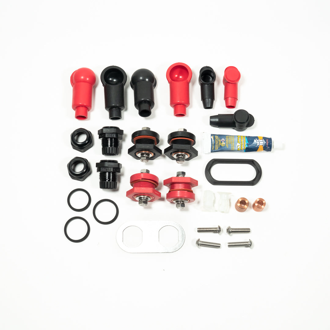 2023-2024 Toyota Sequoia SDHQ Built Under Hood Power Solution Kit Display of terminal hardware kit