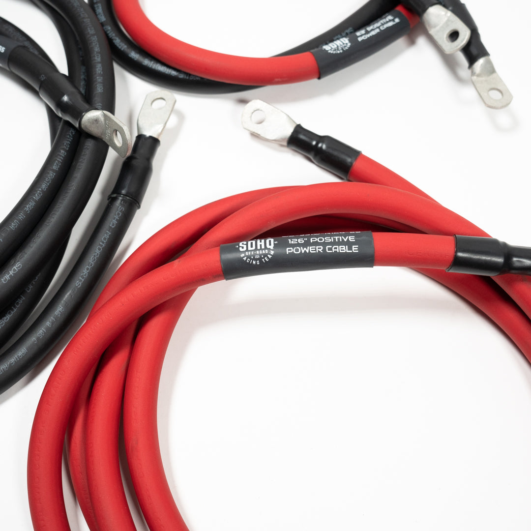 2023-2024 Toyota Sequoia SDHQ Built Under Hood Power Solution Kit Close-up display of included wiring 