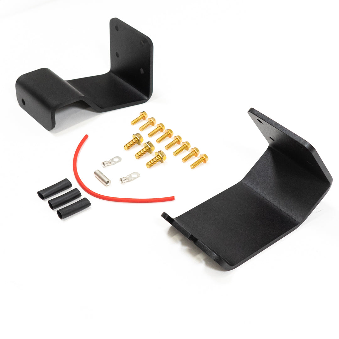 SDHQ Built '23-24 Sequoia ARB Twin Compressor Mounting Kit Display of Included Parts and Hardware 